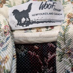 Vintage Woof Design Hand Crafted Multicolor Patterned Knit Sweater